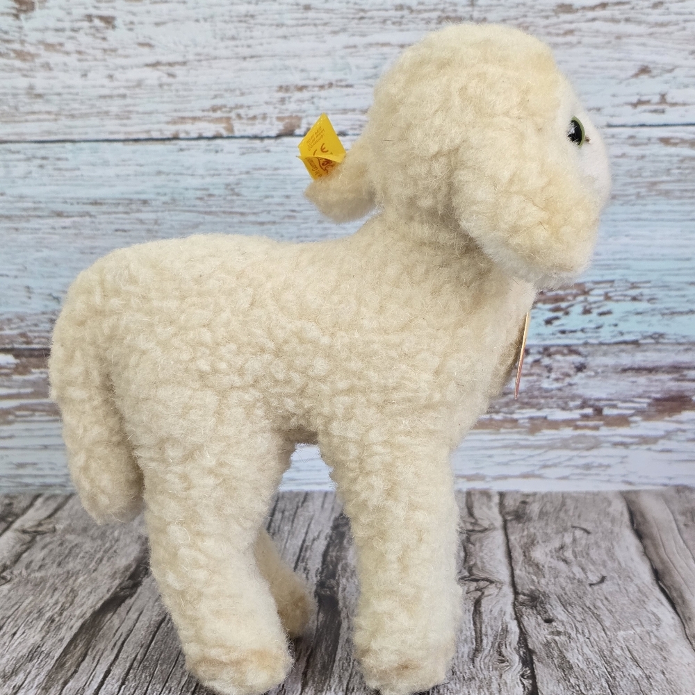 *VTG* STEIFF Small Wool Lamb Plush, Vintage Lamby Plush By Steiff - Picture 8 of 11